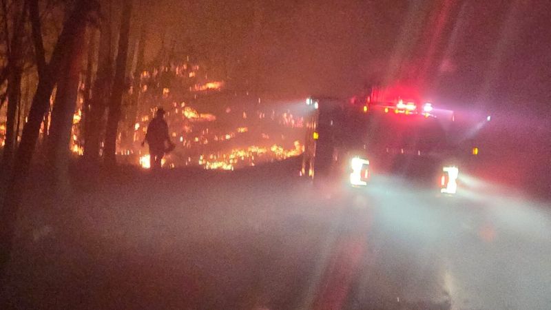 Fire crews battling Powell County forest fire