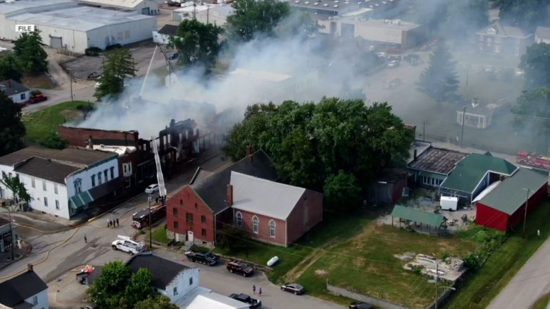 Restoration process begins in Millersburg after devastating fire destroys historic buildings in 2022